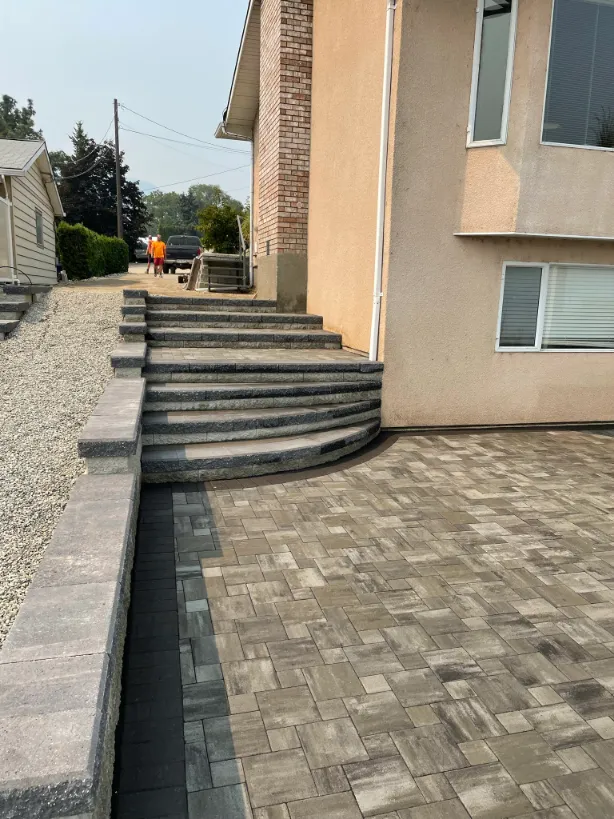 Retaining wall project in Osoyoos and Oliver BC