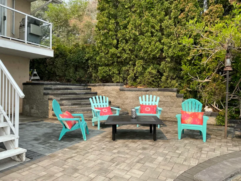 Retaining wall project in Osoyoos and Oliver BC