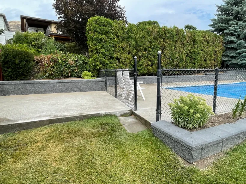Retaining wall project in Osoyoos and Oliver BC