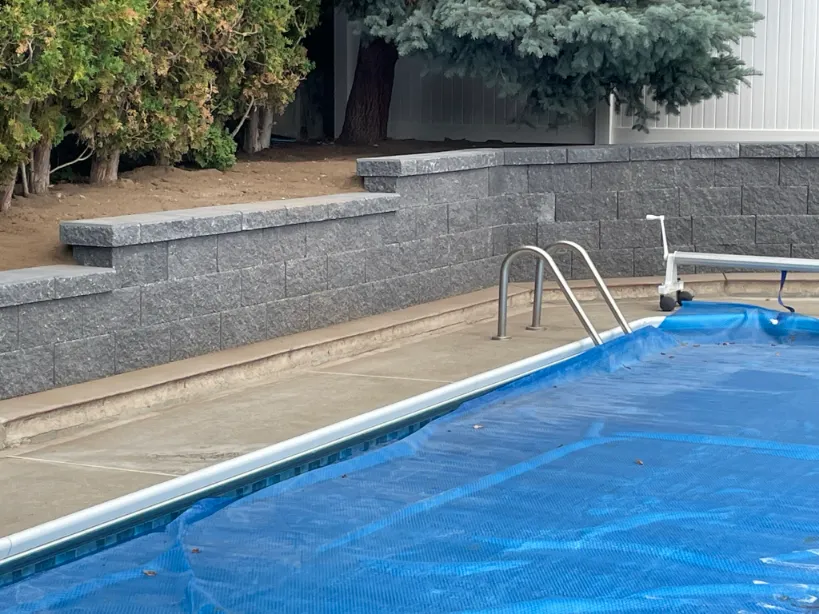 Retaining wall project in Osoyoos and Oliver BC