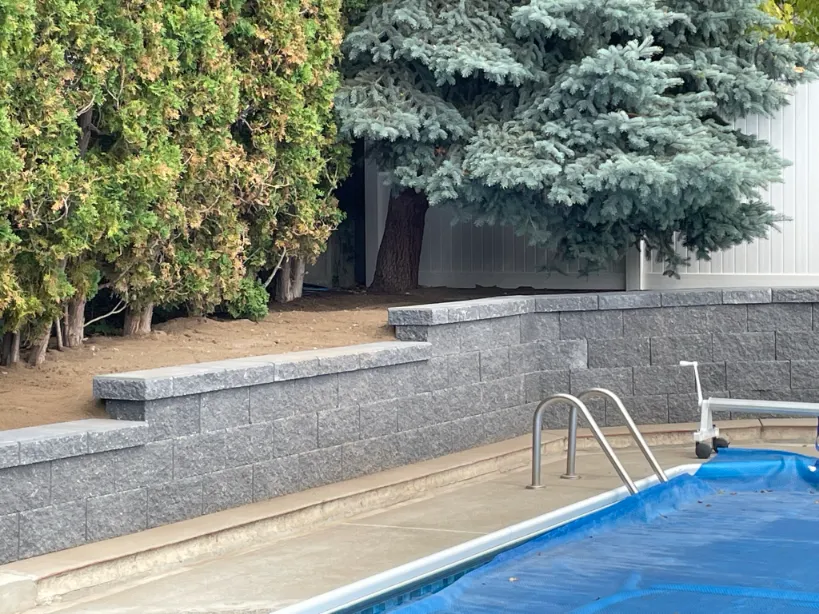 Retaining wall project in Osoyoos and Oliver BC