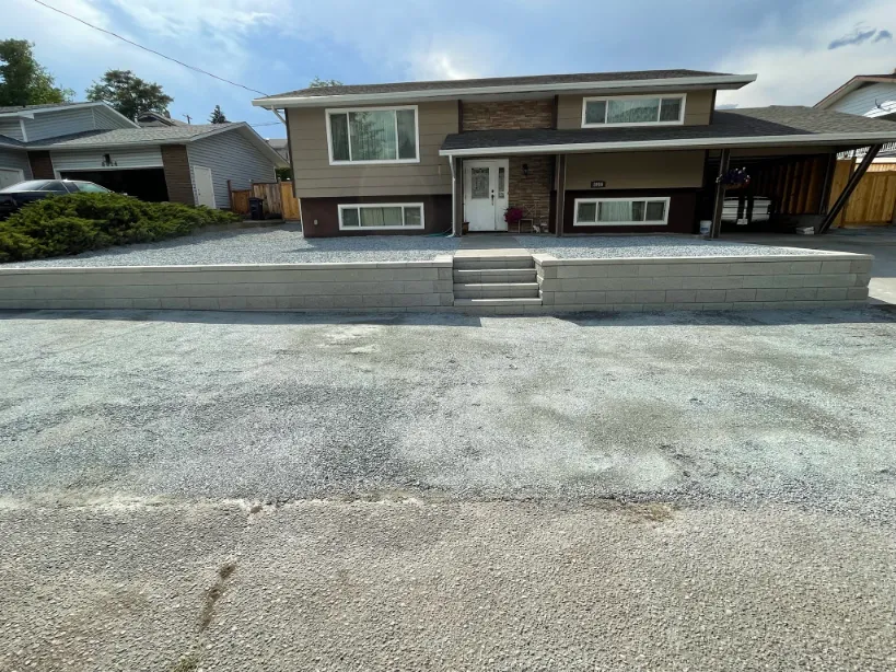 Retaining wall project in Osoyoos and Oliver BC
