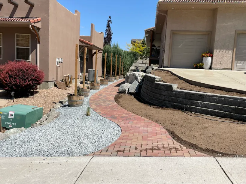 Retaining wall project in Osoyoos and Oliver BC