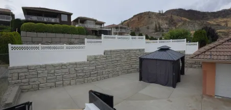 Retaining wall project in Osoyoos and Oliver BC