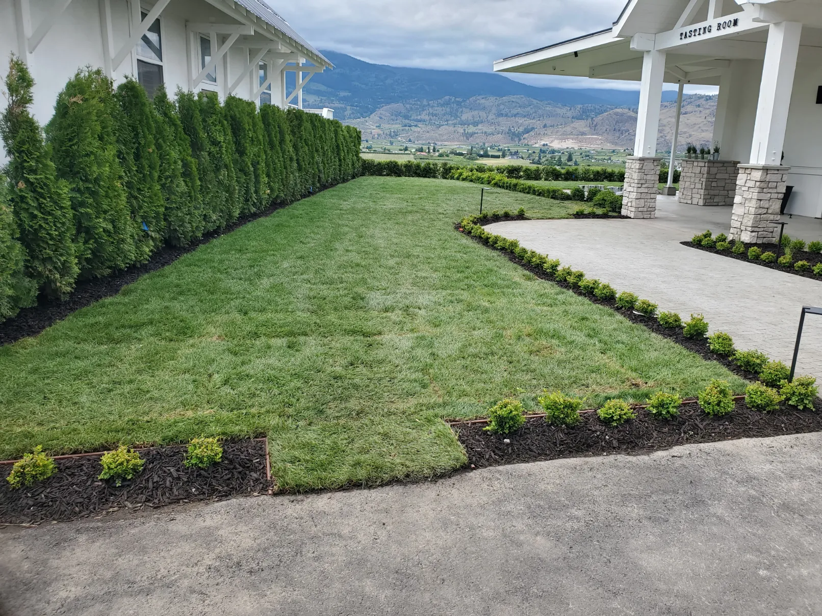 Sod installation in Osoyoos and Oliver BC