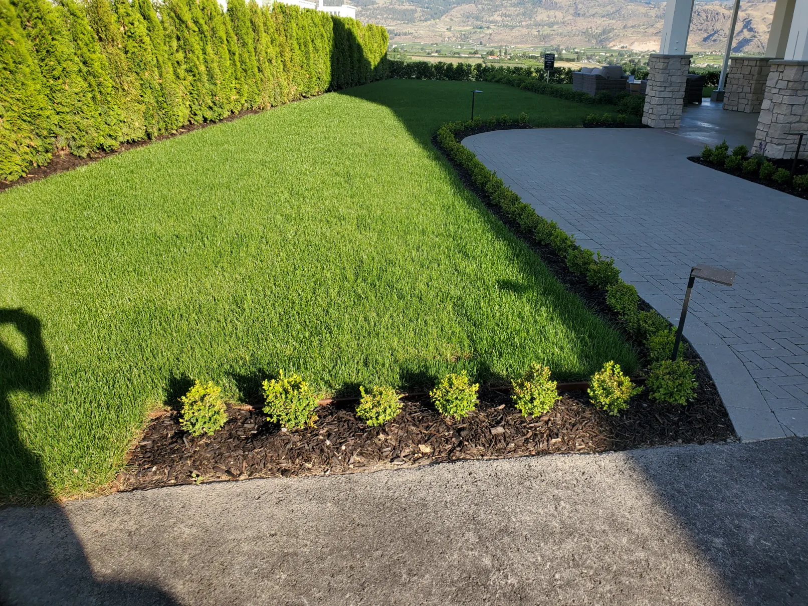 Sod installation in Osoyoos and Oliver BC