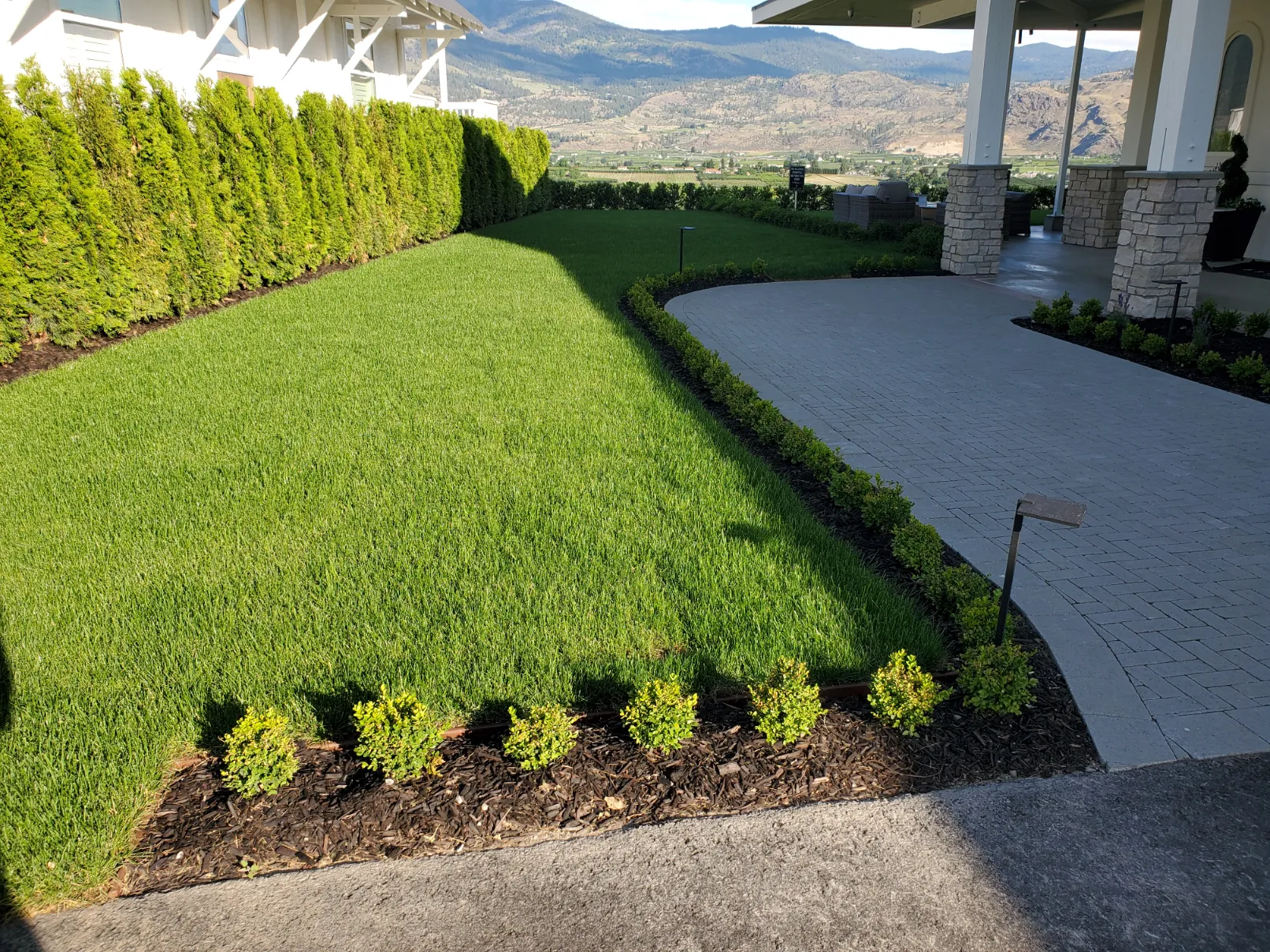 Sod installation in Osoyoos and Oliver BC