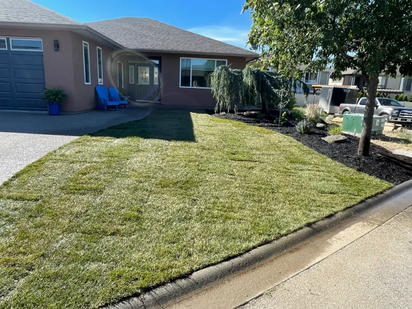 Sod installation in Osoyoos and Oliver BC