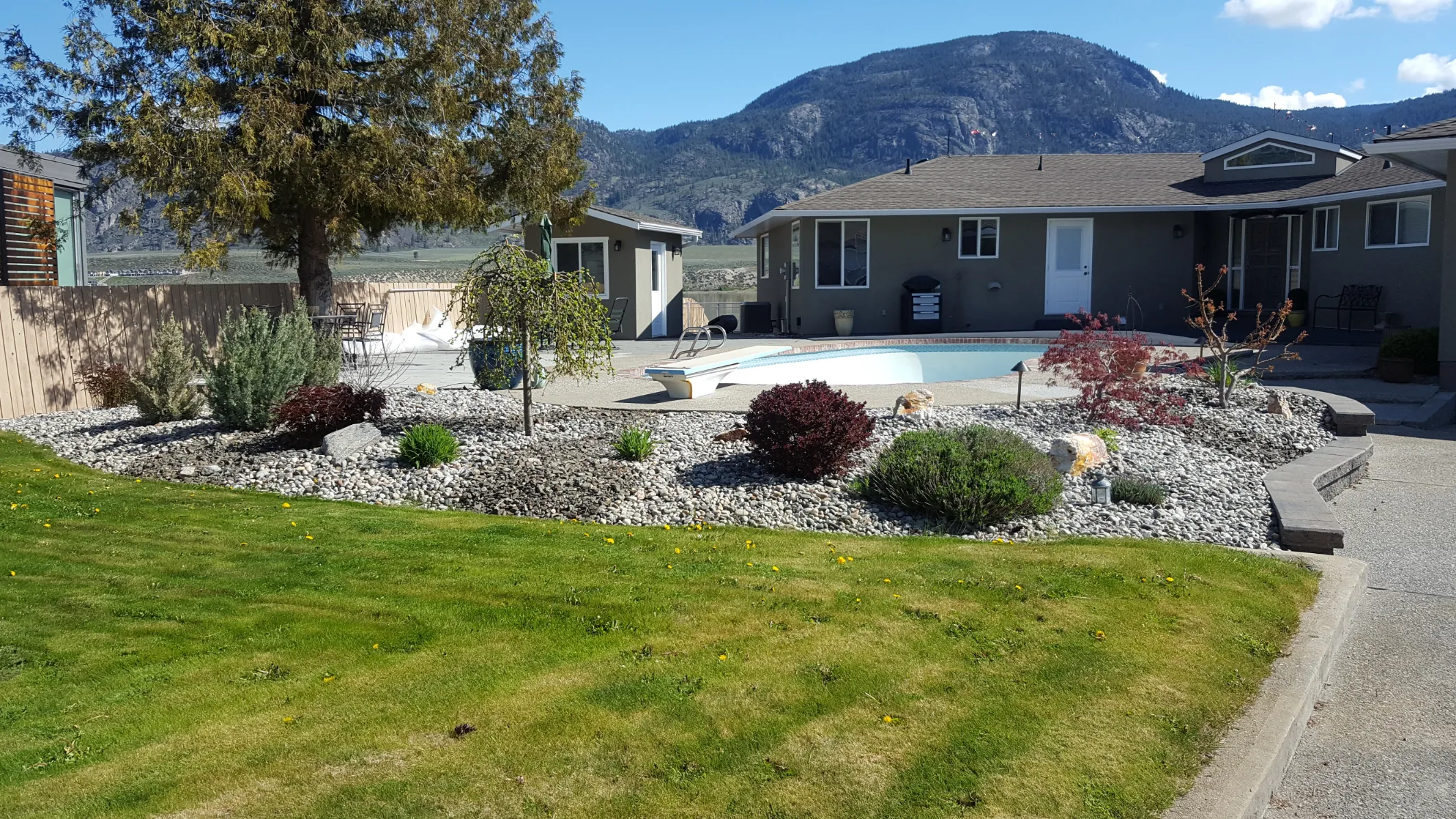 Xeriscape planting in Osoyoos and Oliver BC