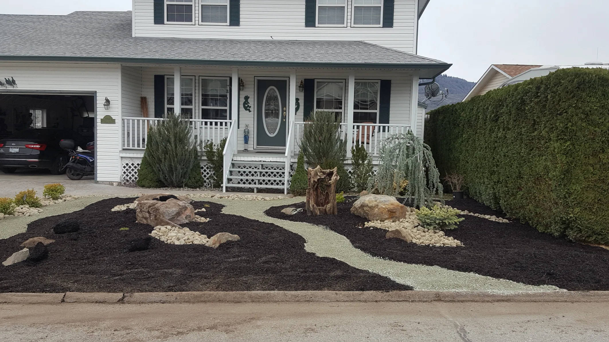 Xeriscape planting in Osoyoos and Oliver BC