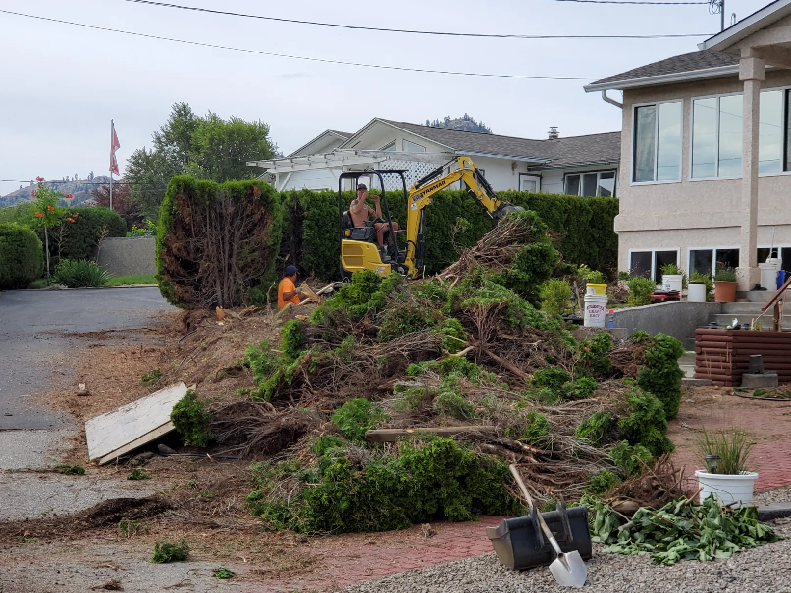 Xeriscape planting in Osoyoos and Oliver BC