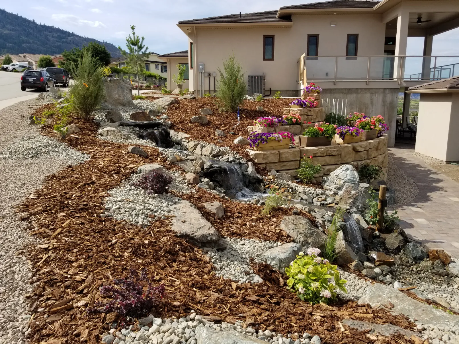 Xeriscape planting in Osoyoos and Oliver BC