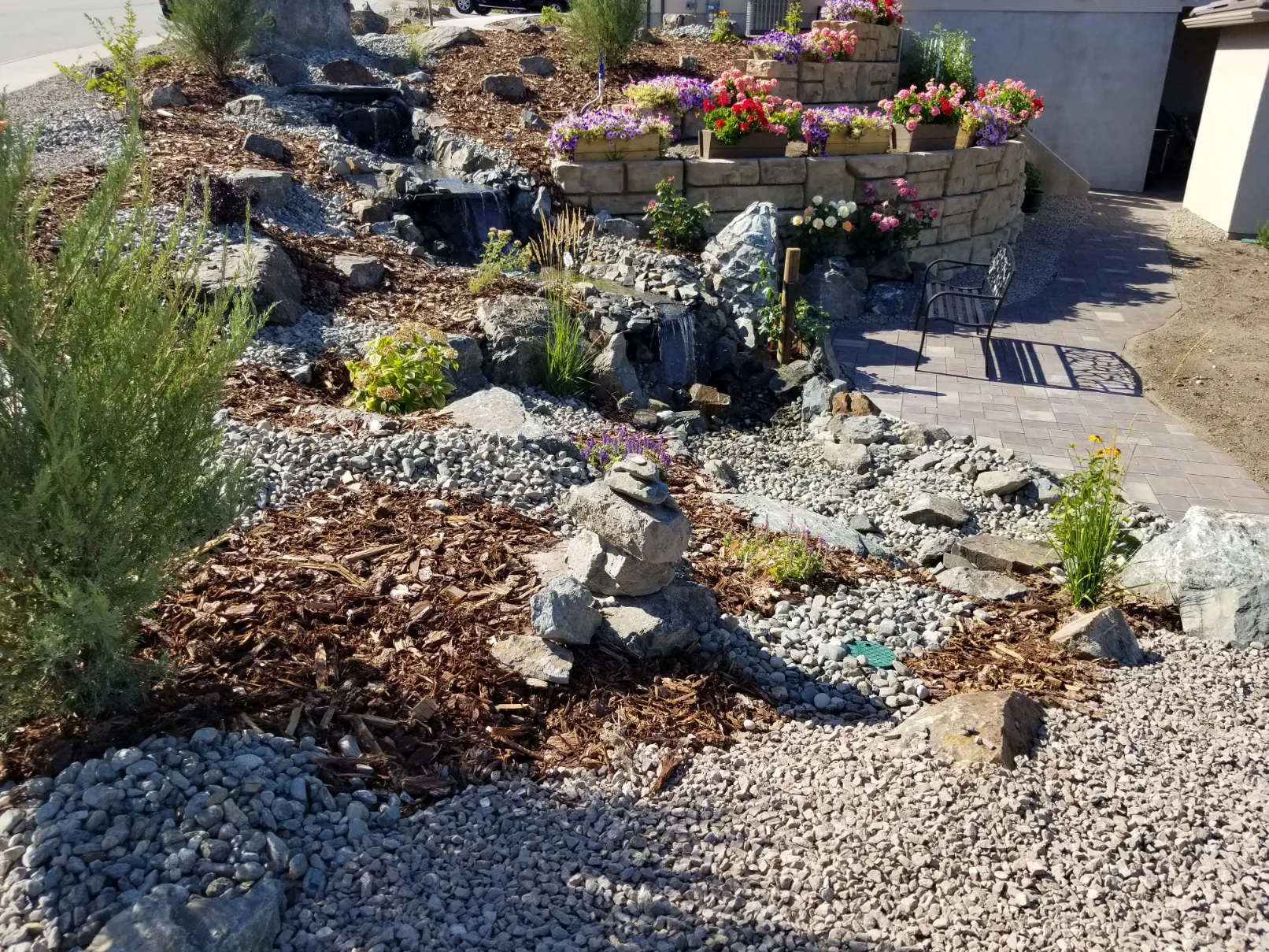 Xeriscape planting in Osoyoos and Oliver BC