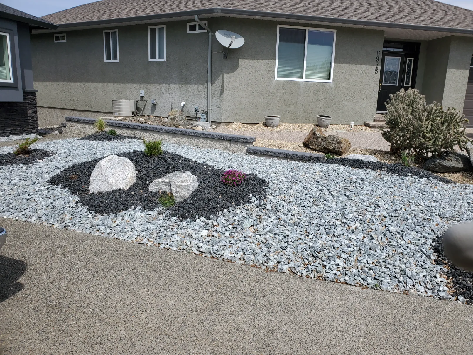 Xeriscape planting in Osoyoos and Oliver BC