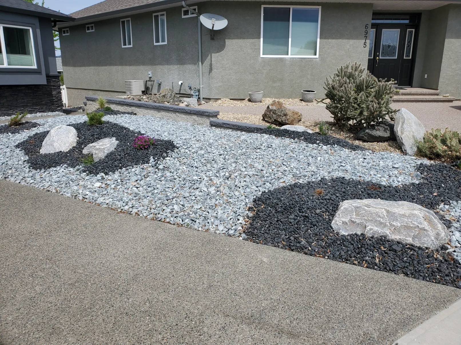 Xeriscape planting in Osoyoos and Oliver BC