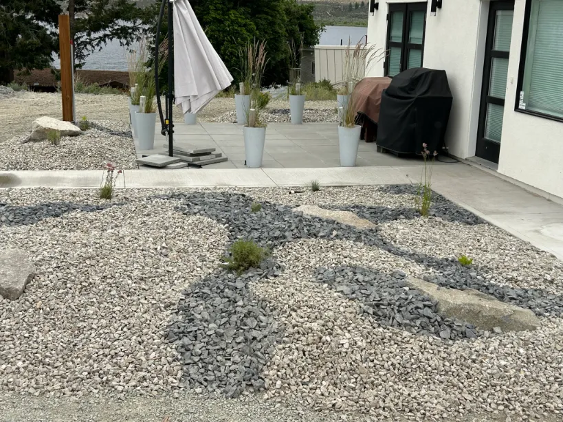 Xeriscape planting in Osoyoos and Oliver BC