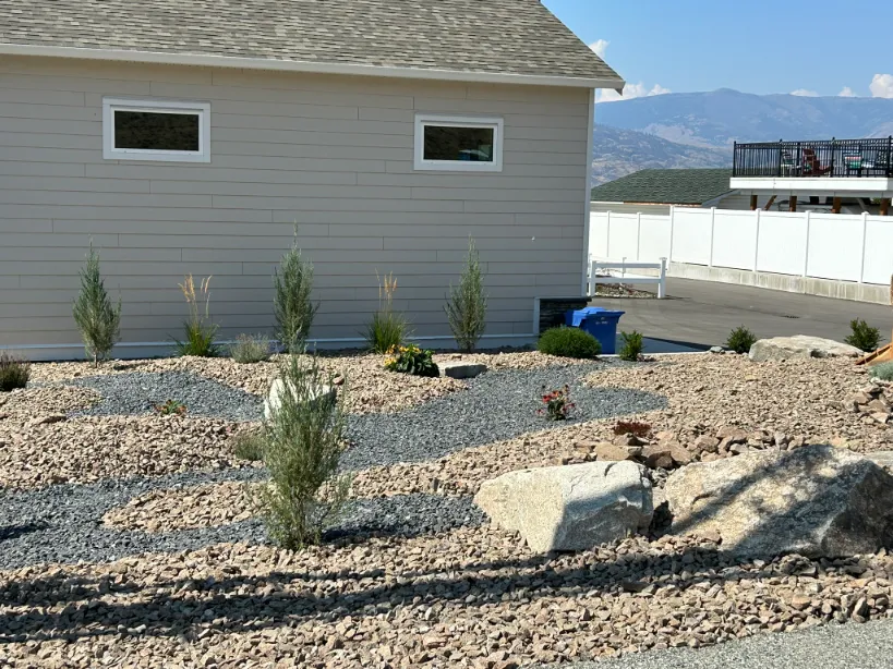 Xeriscape planting in Osoyoos and Oliver BC