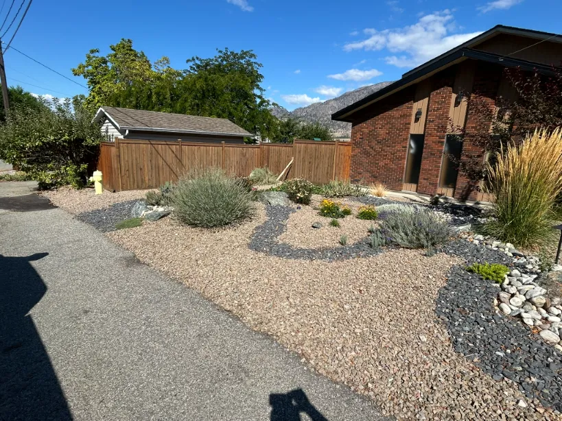 Xeriscape planting in Osoyoos and Oliver BC