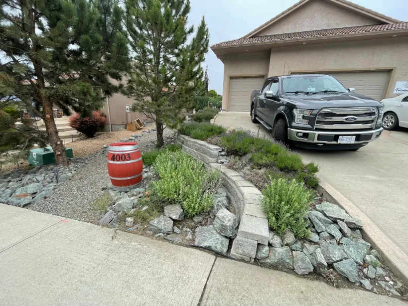 Xeriscape planting in Osoyoos and Oliver BC