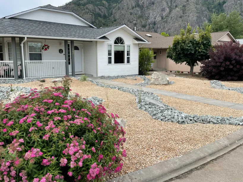 Xeriscape planting in Osoyoos and Oliver BC