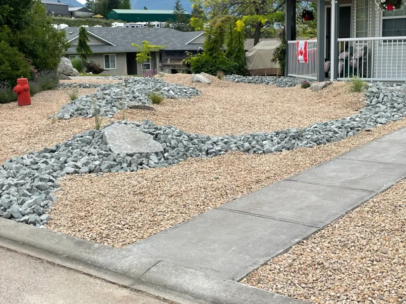 Xeriscape planting in Osoyoos and Oliver BC
