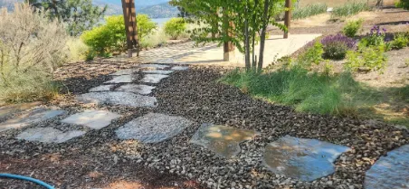 Xeriscape planting in Osoyoos and Oliver BC